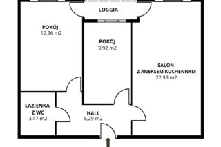 Mieszkanie na sprzedaż, Lublin, 55,57m2