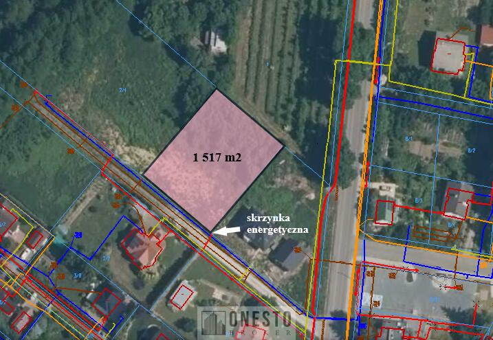 Działka na sprzedaż, Jastków, 1517m2