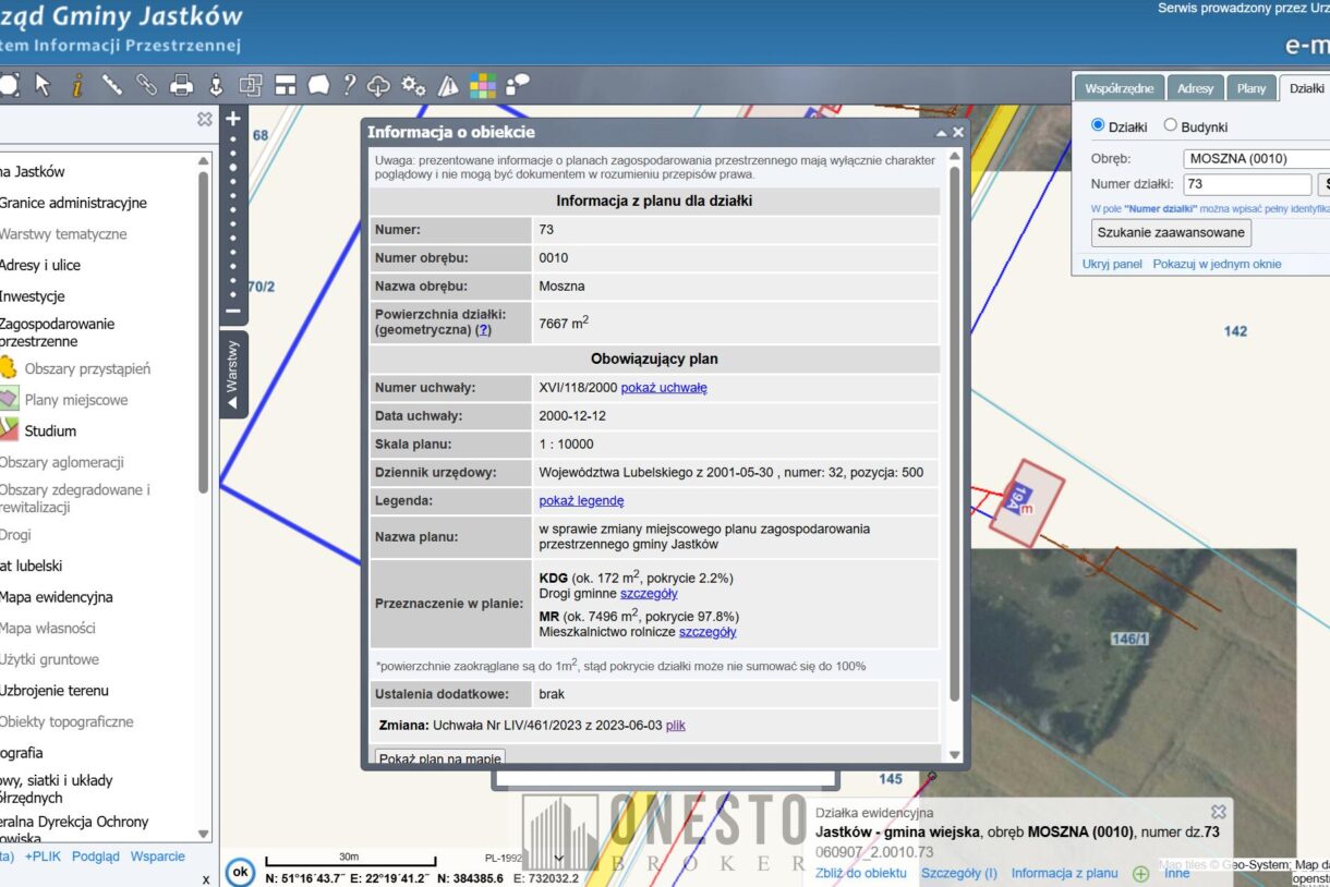 Działka na sprzedaż, Moszna, 7667m2