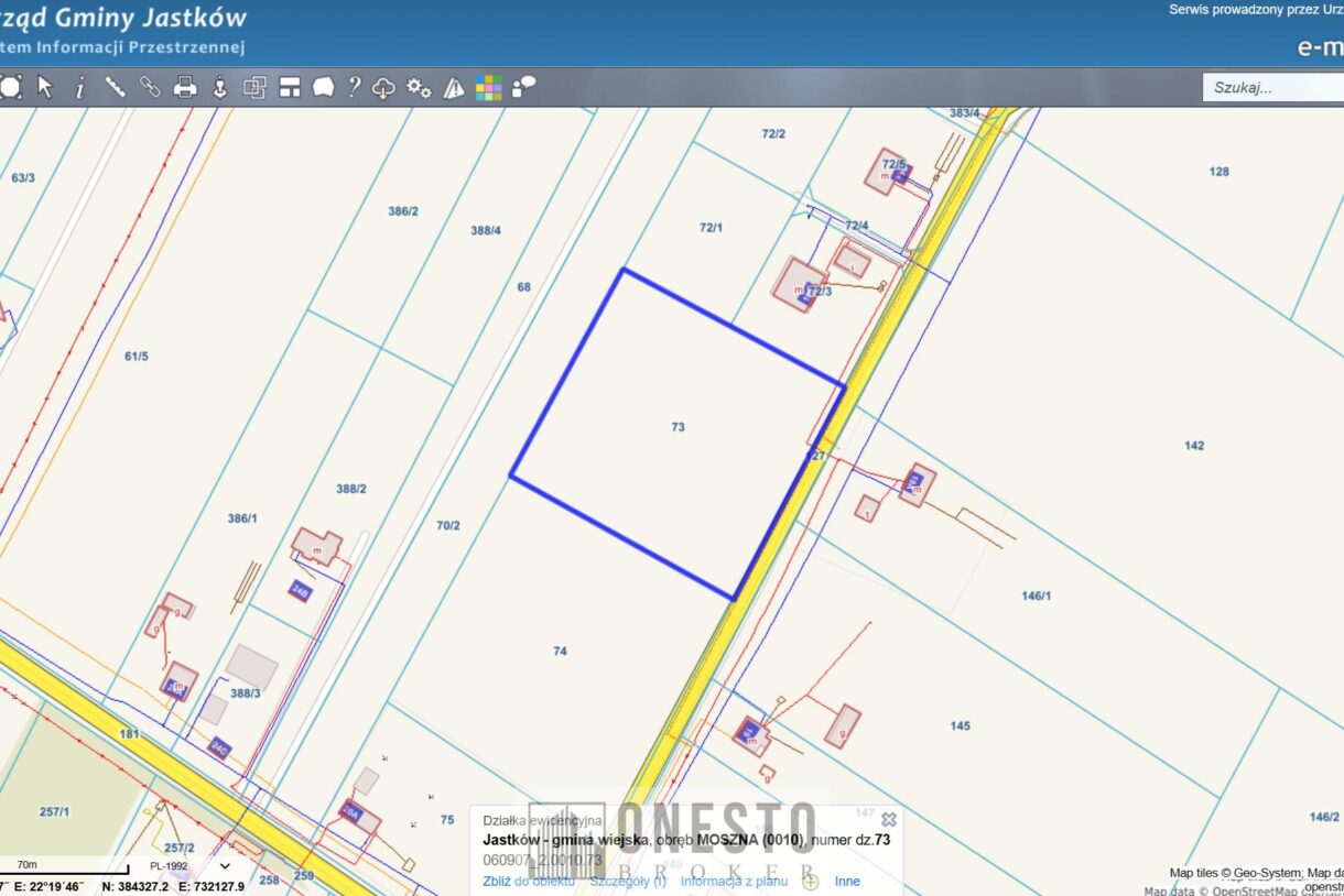 Działka na sprzedaż, Moszna, 7667m2