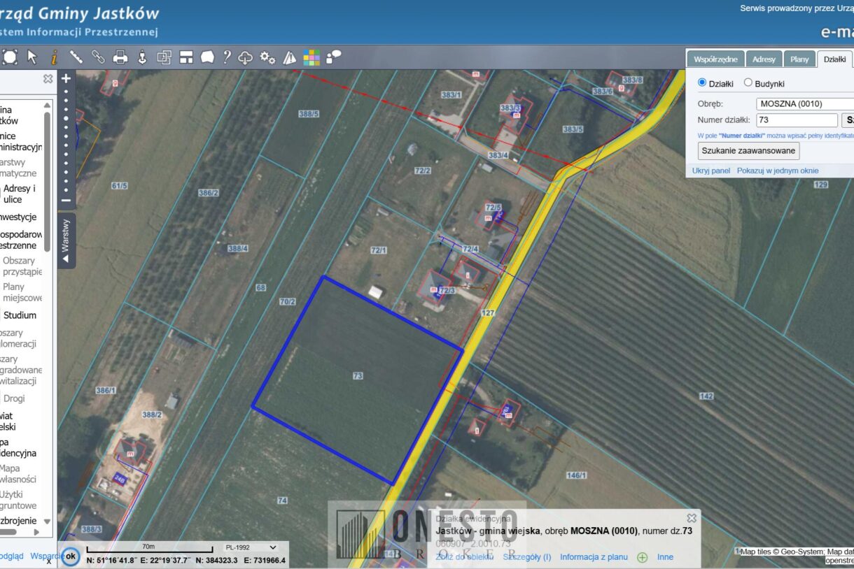 Działka na sprzedaż, Moszna, 7667m2