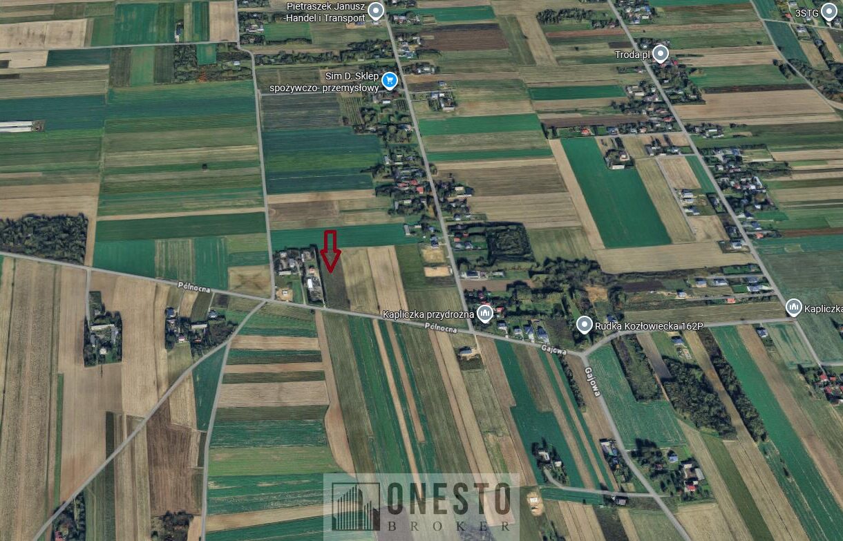 Działka na sprzedaż, Rudka Kozłowiecka, 1271m2