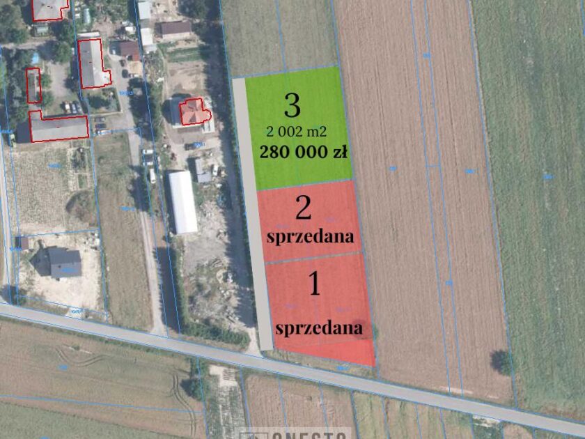 Działka na sprzedaż, Rudka Kozłowiecka, 2002m2