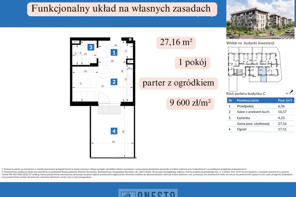 Mieszkanie na sprzedaż, Świdnik, 27,16m2