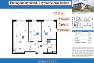 Mieszkanie na sprzedaż, Świdnik, 52,17m2