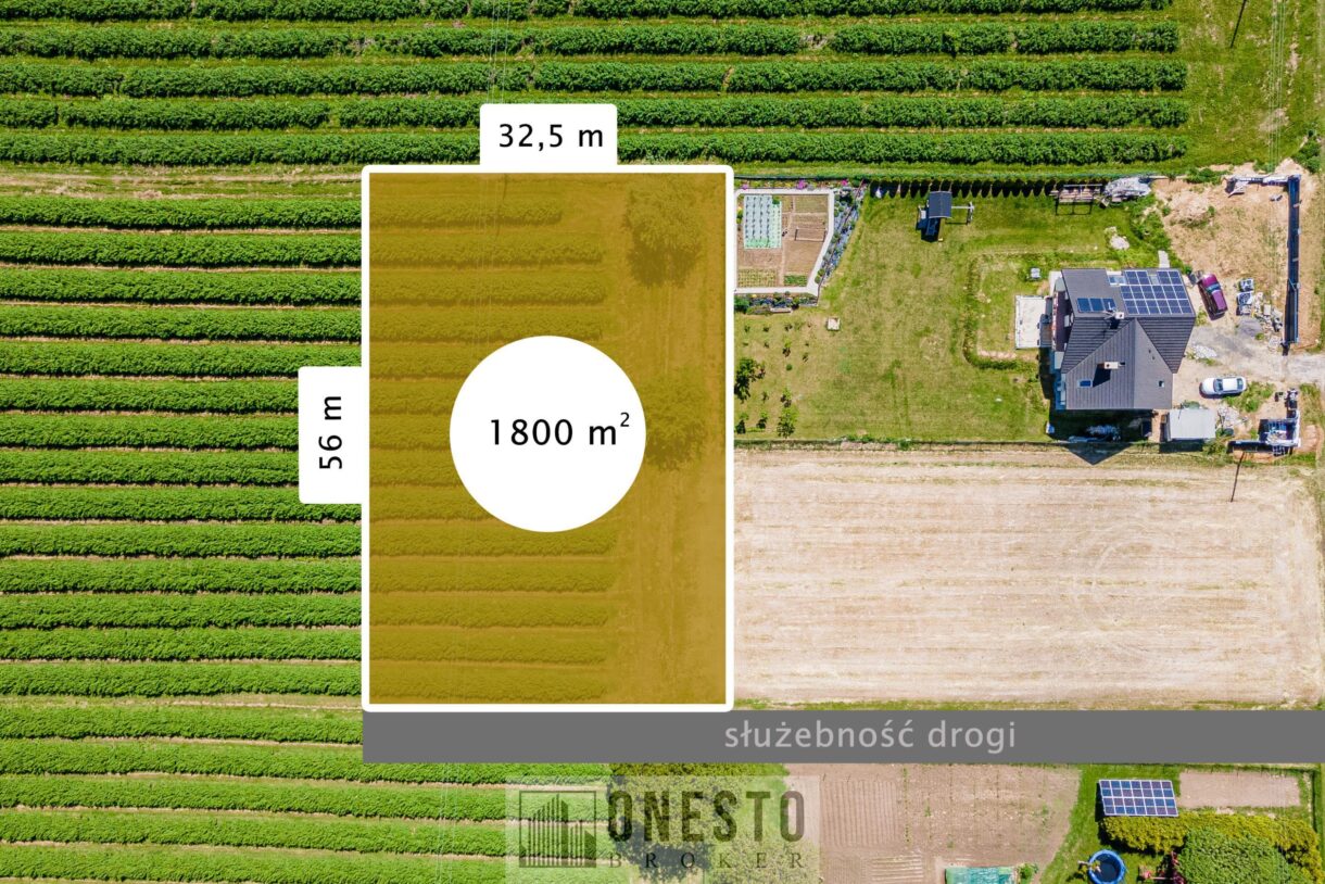 Działka na sprzedaż, Tomaszowice, 1804m2