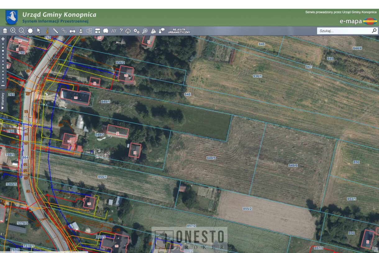 Działka na sprzedaż, Konopnica, 6361m2